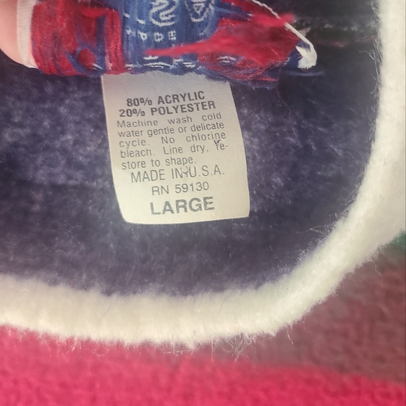 Vintage Jordache Striped Sweater, Size Large - Picture 3 of 5